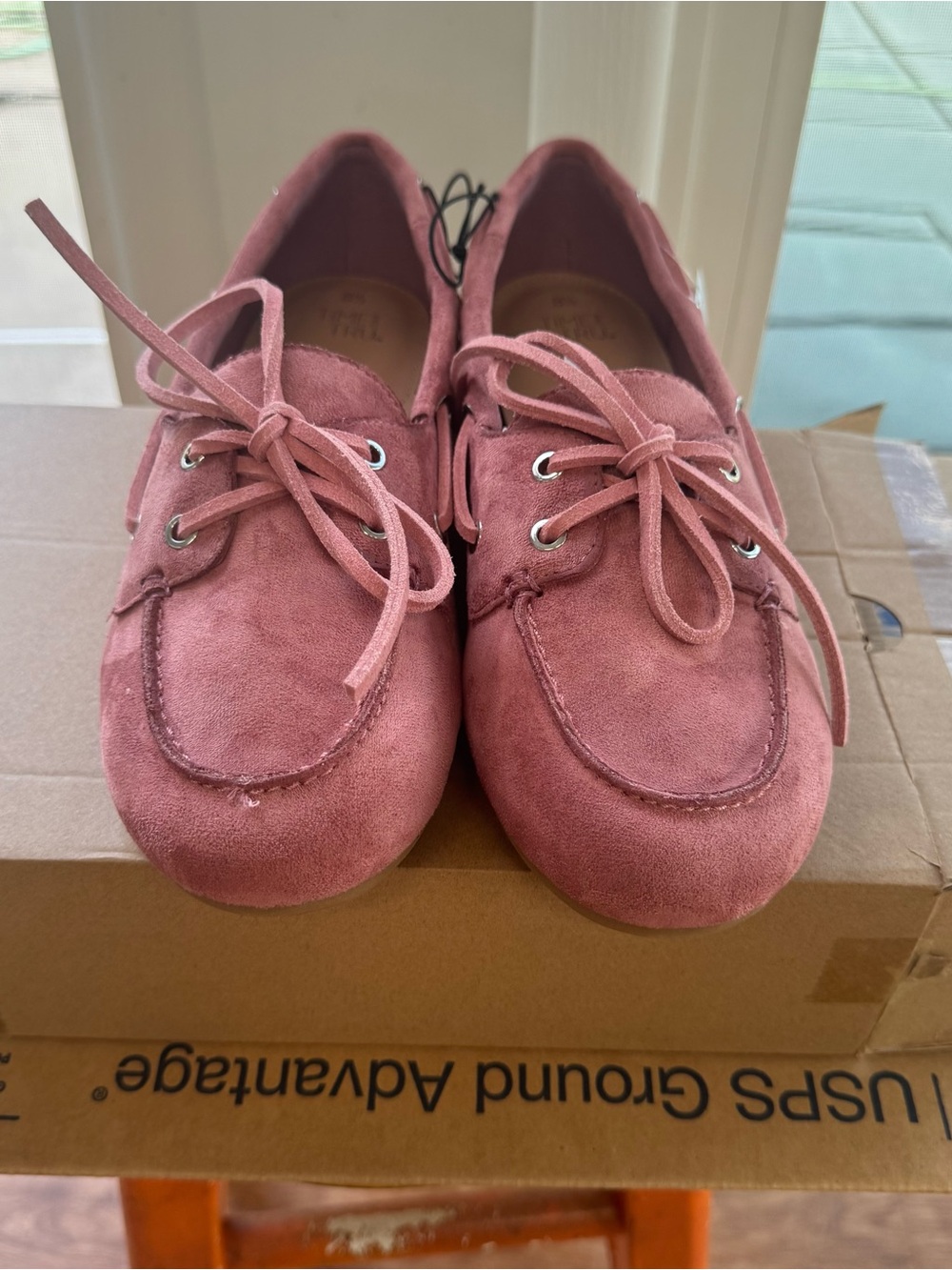 Time and Tru Women's Pink Boat Shoes Memory Foam Slip On Deck Loafers 8.5 Medium - Picture 4 of 14